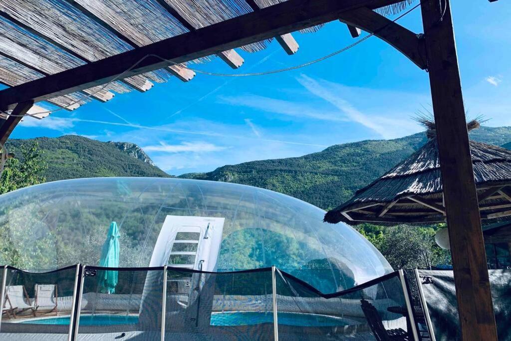 Puget-Théniers2P Au Coeur Des Montagnes Avec Piscine Chauffeeアパートメント エクステリア 写真